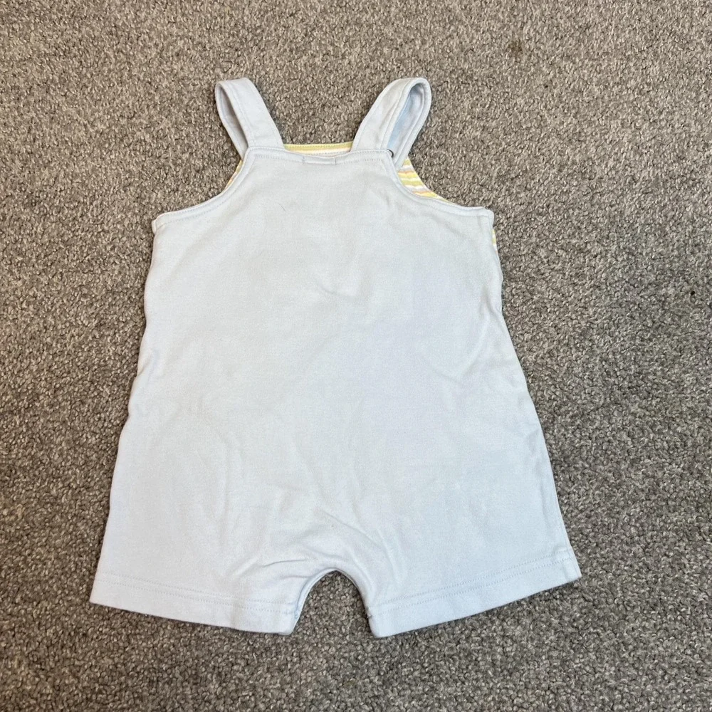 vtg Carters Romper Baby Boys‎ 6M Teddy Bear Duck Turtle Embroidered One Piece